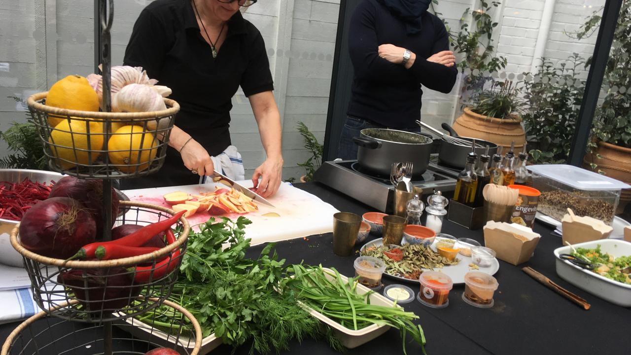 Veganuary cooking demo with Katherine Frelon