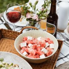 Watermelon Tofu Salad