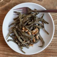 Dried bean salad with walnuts & coriander